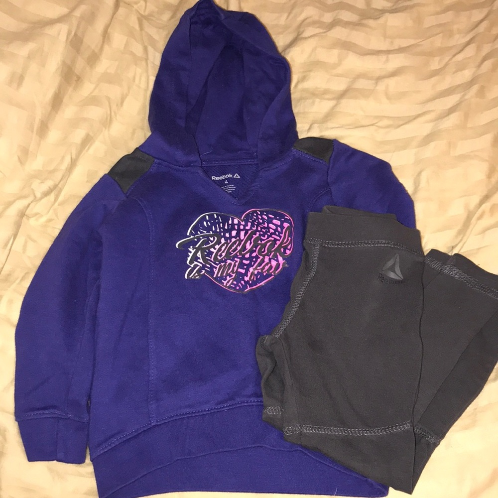 Girls Reebok athletic outfit